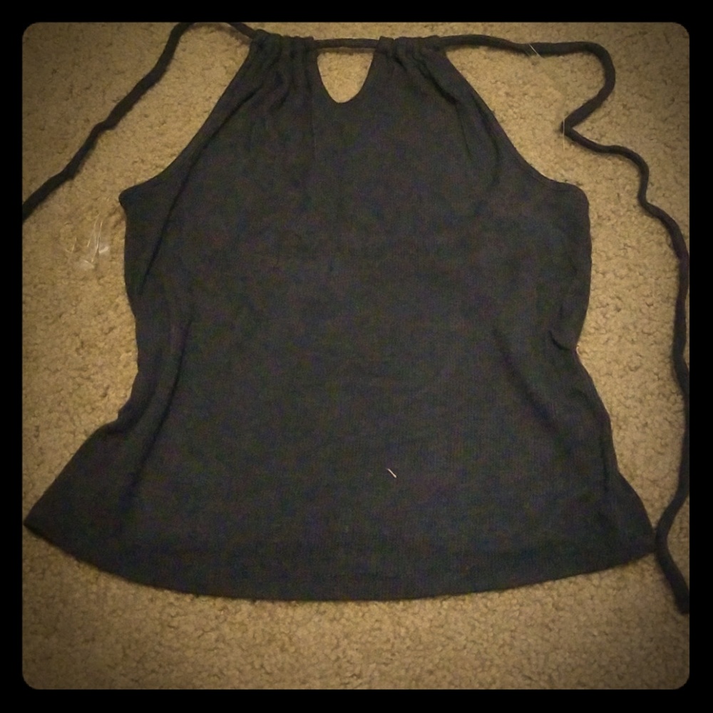 Garage string halter top